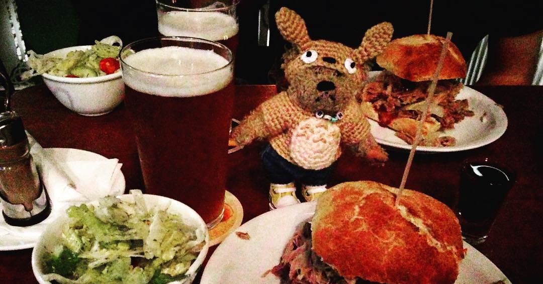 A very hoppy bear at Barley & Malt Craft Beer Bar, Hamburg